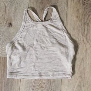 nude pacsun crop top